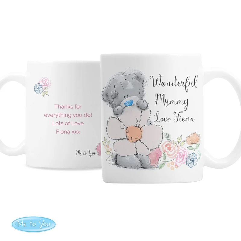 Personalised Me To You Floral Mug