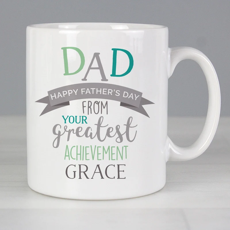 Personalised 'Dad's Greatest Achievement' Mug