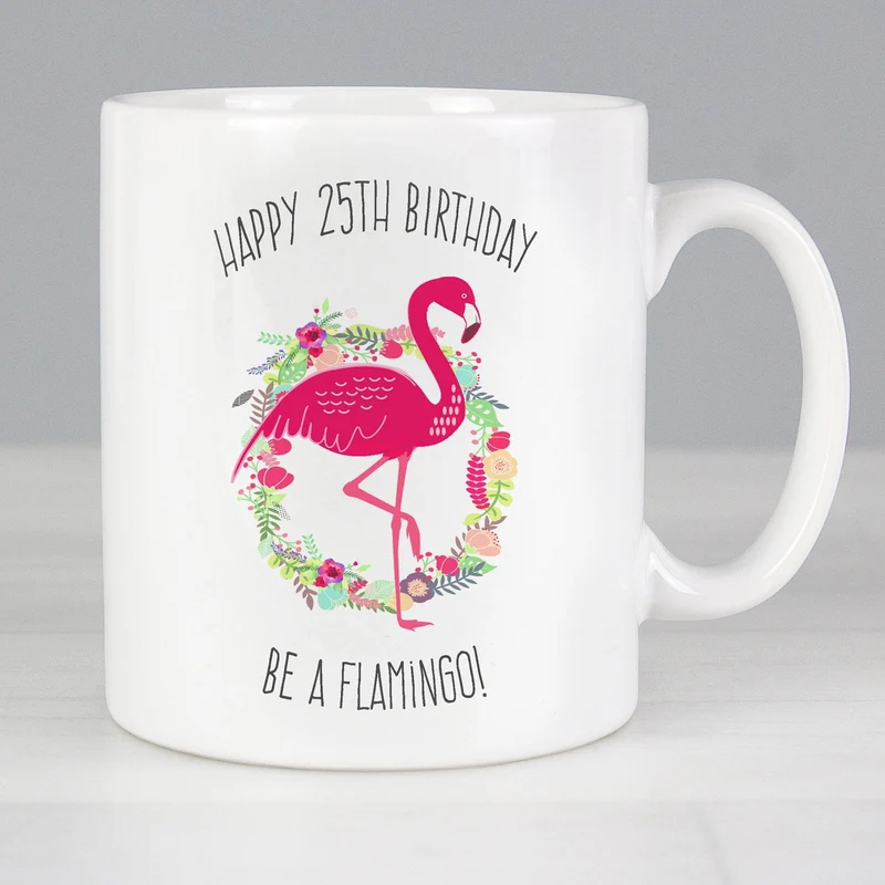 Personalised Flamingo Mug