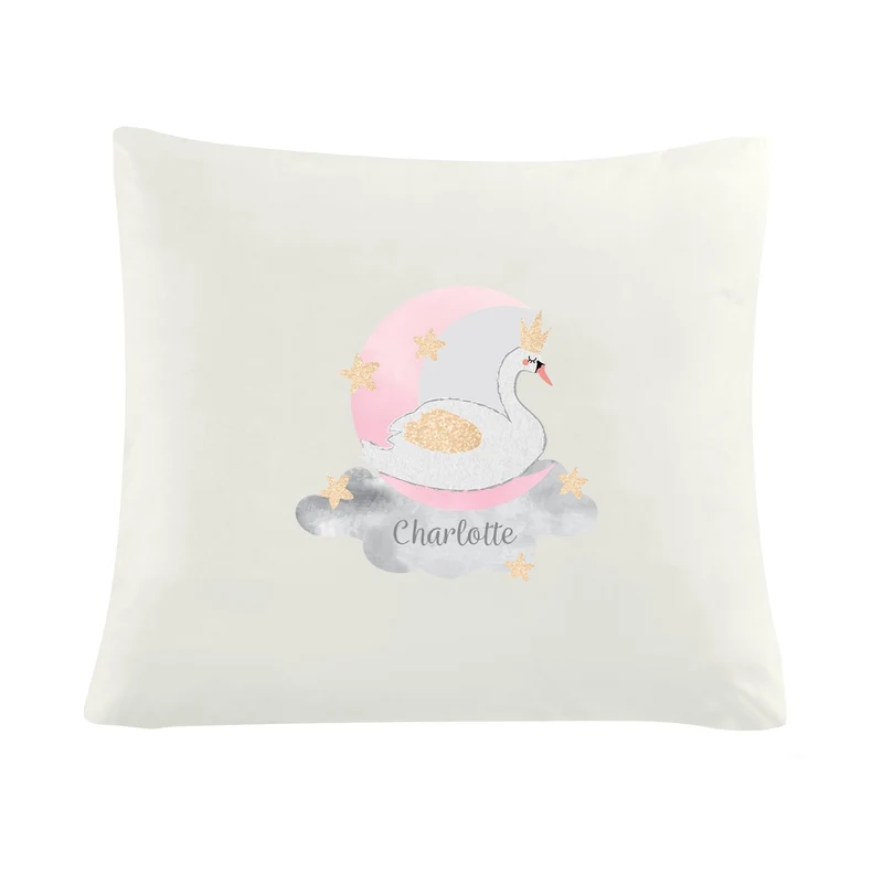 Personalised Swan Lake Cushion Cover