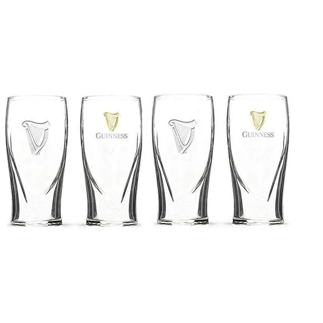 Guinness Signature Pub Edition Gravity Glass - 20 Ounce - Set of 4