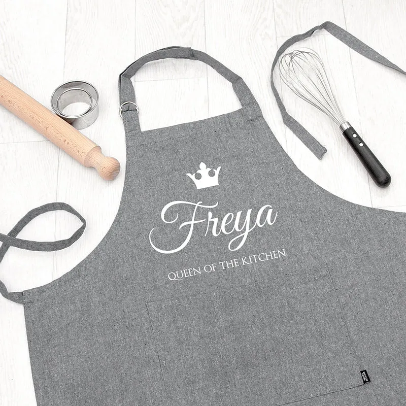 Personalised Personalised Contemporary Queen of the Kitchen Apron