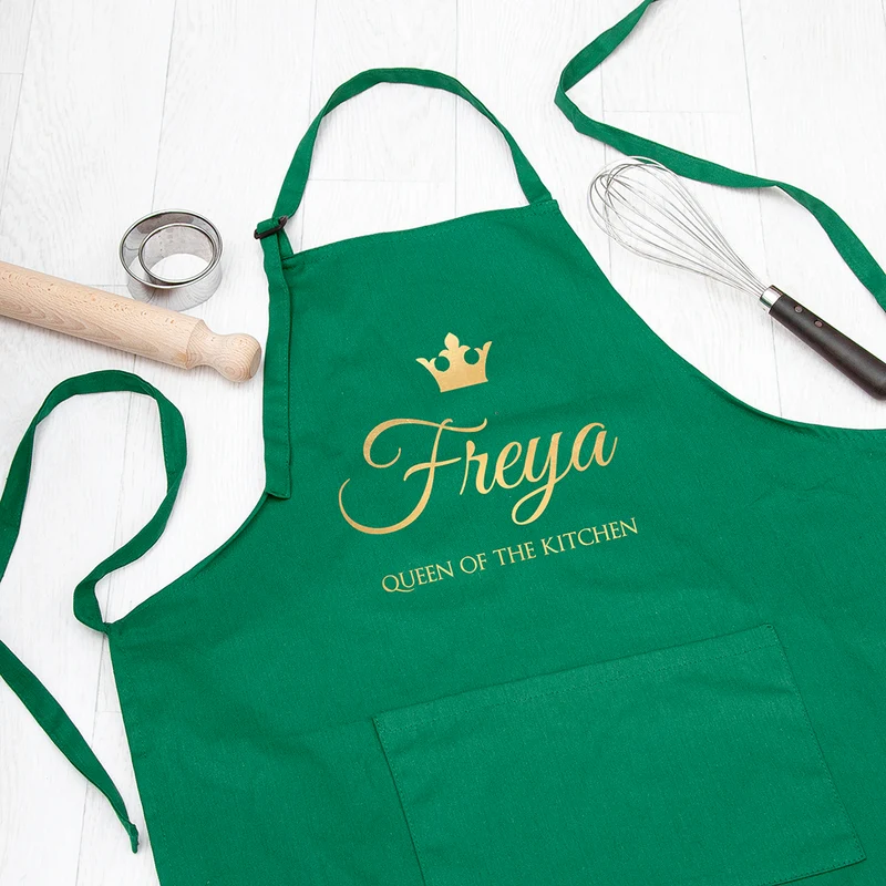 Personalised Personalised Contemporary Queen of the Kitchen Apron
