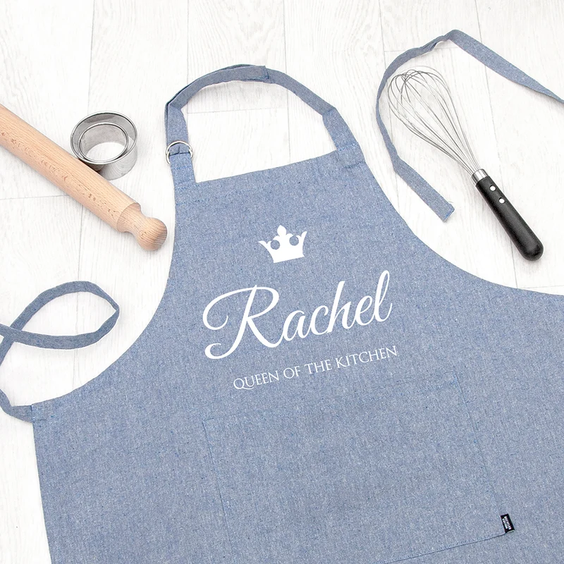 Personalised Personalised Contemporary Queen of the Kitchen Apron