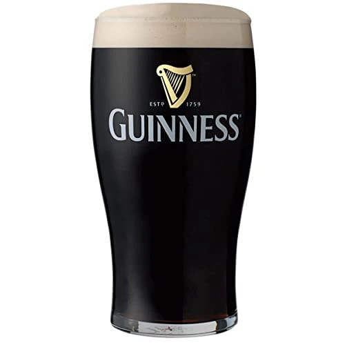 Guinness 20oz Beer Glasses Twin Pack | Certified Official Merchandise | Ideal gift for Beer Lovers
