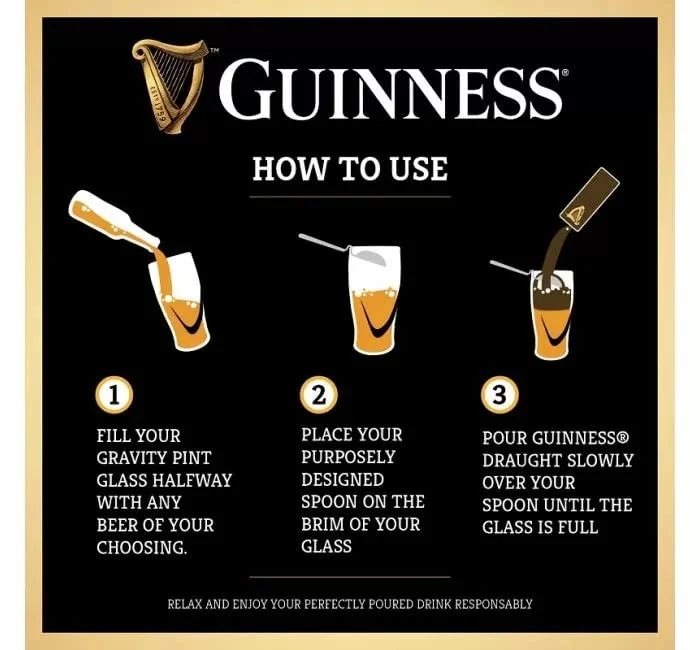 Guinness Toucan Pint Pouring Steel Spoon | Guinness Official Merchandise