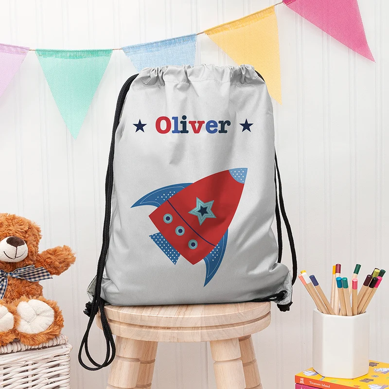 Personalised Personalised Boy's Silver Waterproof Swim Bag