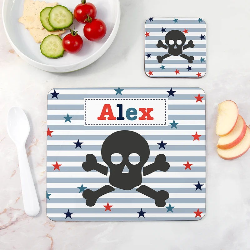 Personalised Personalised Boy's Placemat Set
