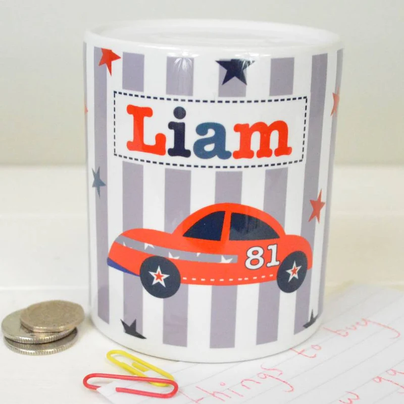 Personalised Personalised Boy's Money Box