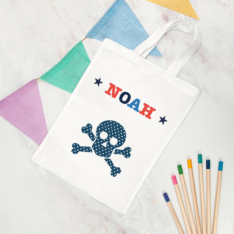Personalised Personalised Boy's Fabric Party Bag