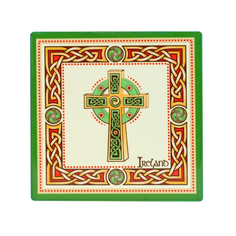Cork-Backed Ceramic Irish Coasters