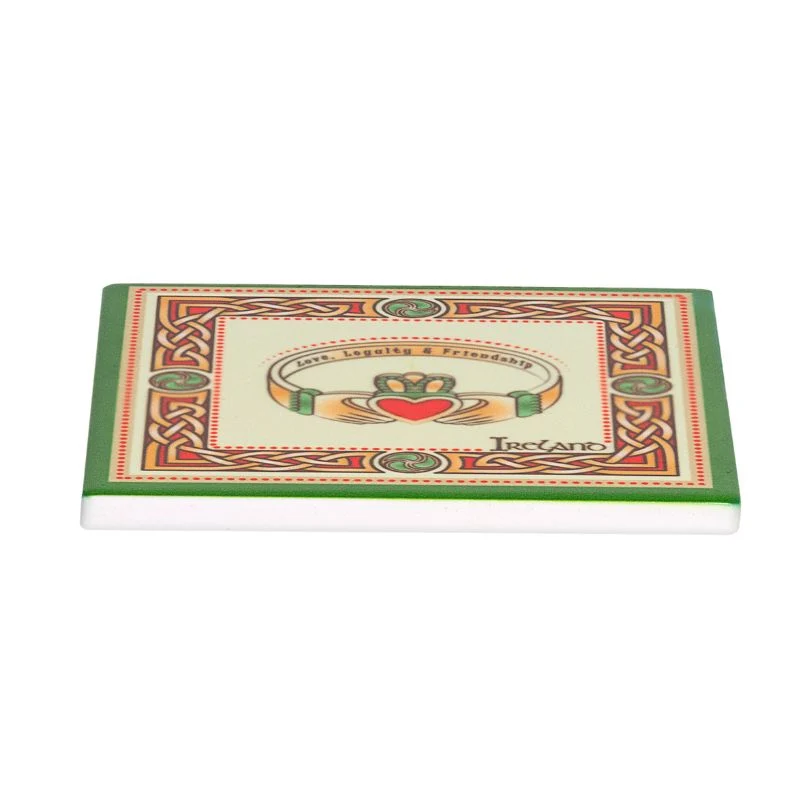 Cork-Backed Ceramic Irish Coasters
