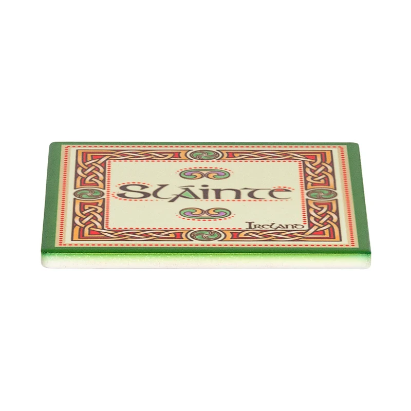 Cork-Backed Ceramic Irish Coasters