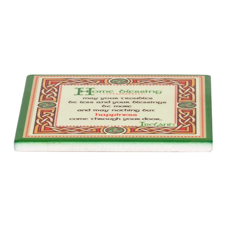 Cork-Backed Ceramic Irish Coasters