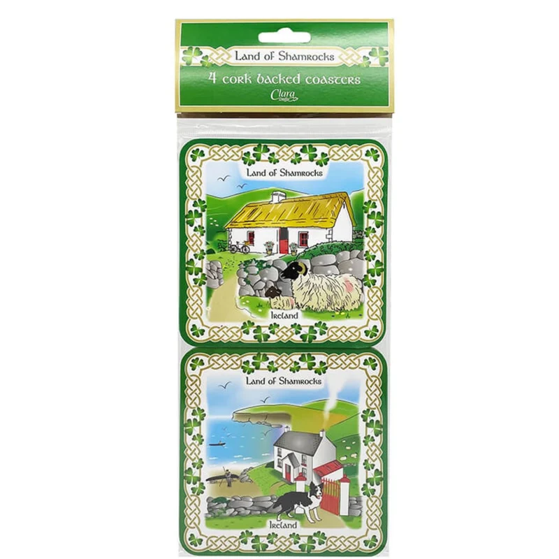 Set of 4 Irish Themed Coasters