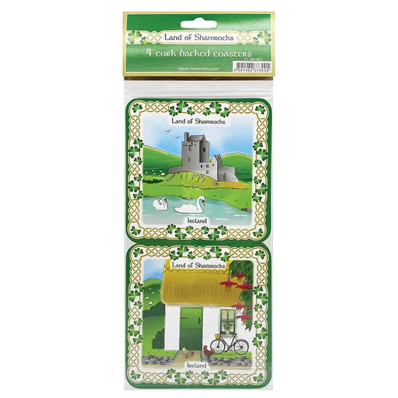 Set of 4 Irish Themed Coasters