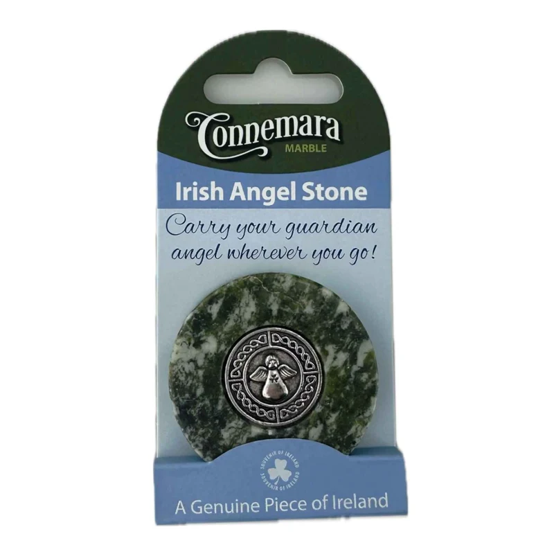 Irish Guardian Angel Connemara Marble Pocket Stone