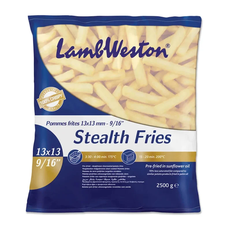 Lamb Weston Stealth French Fries 13 X 13MM - 4 X 2.5KG