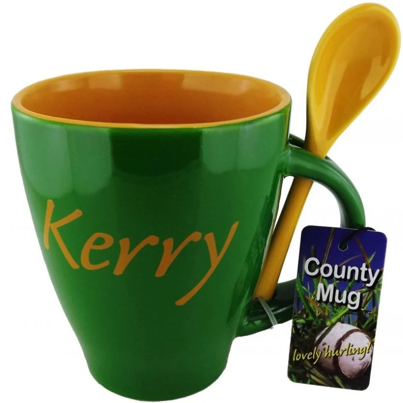 Counties of Ireland Mug and Spoon Set, Kerry