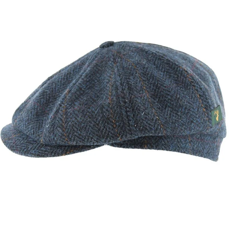 Herringbone Tweed Flat Cap