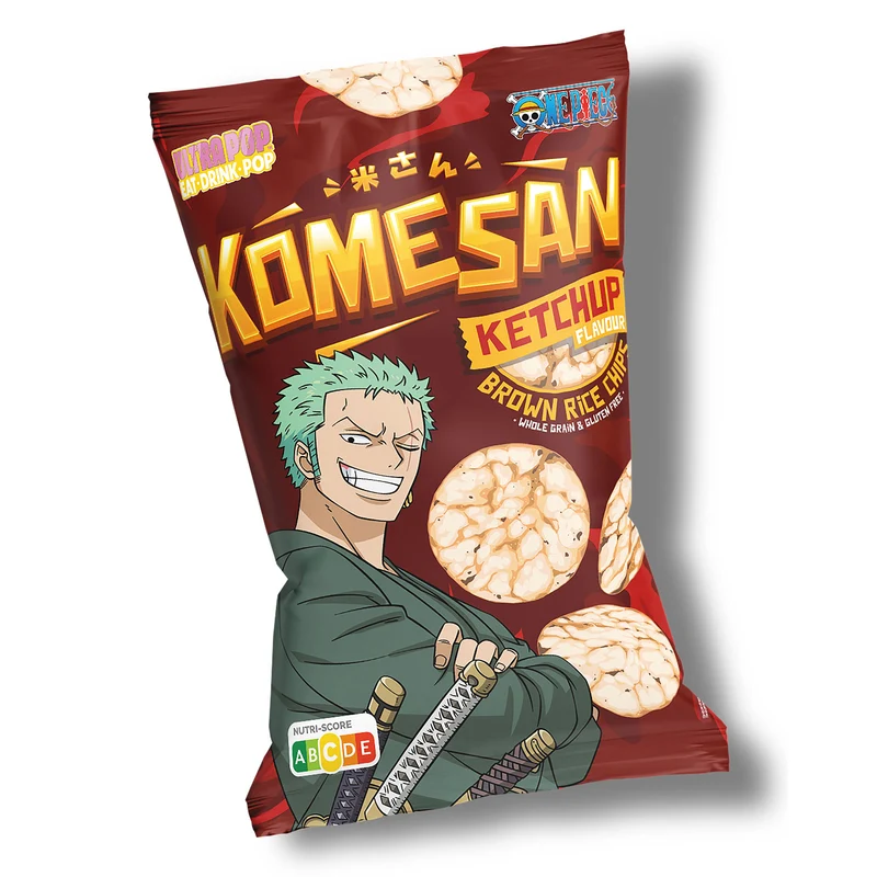 One Piece - Zoro Vollkorn Puffreis Chips Ketchup