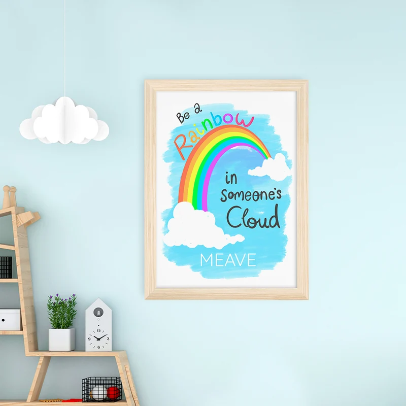 Personalised Personalised Be A Rainbow Framed Print