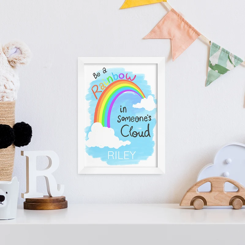 Personalised Personalised Be A Rainbow Framed Print