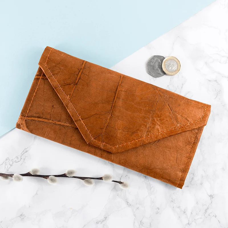Leaf Leather Women's Envelope Wallet