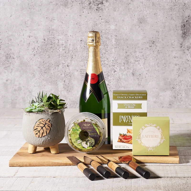 The Botanical Charm Champagne Gift Board