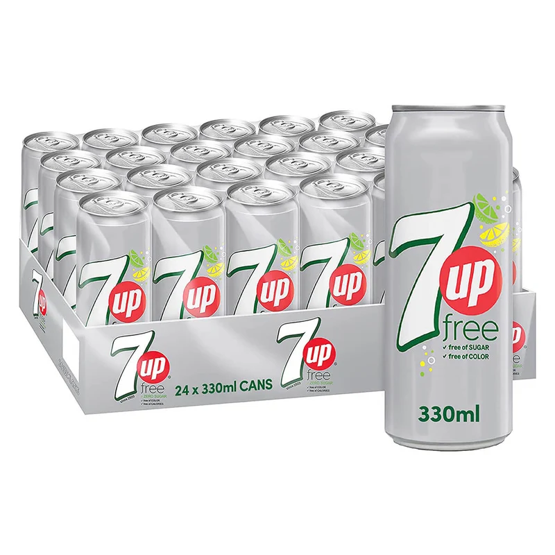 7UP Diet Lime Soft Drink, UAE - 24 X 330ML