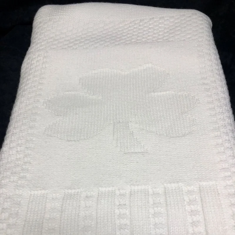 Shamrock Knit Baby Blanket