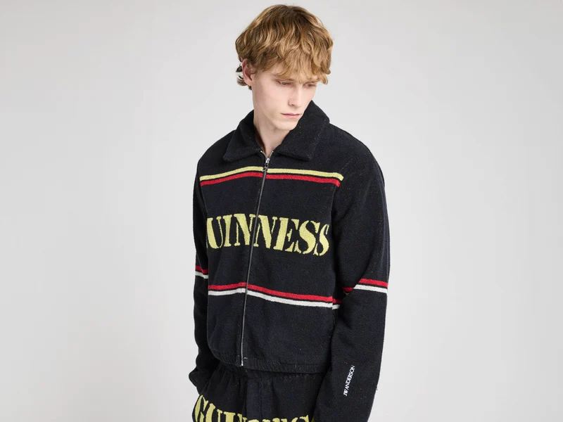 Unisex JW ANDERSON X GUINNESS TOWELLING JACKET IN BLACK