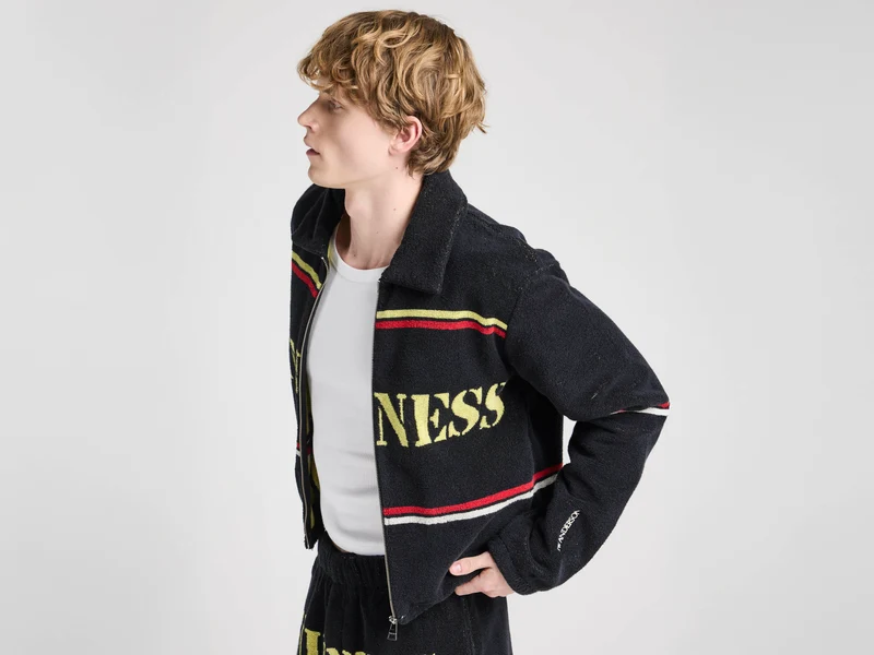 Unisex JW ANDERSON X GUINNESS TOWELLING JACKET IN BLACK