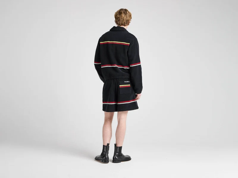 Unisex JW ANDERSON X GUINNESS TOWELLING JACKET IN BLACK