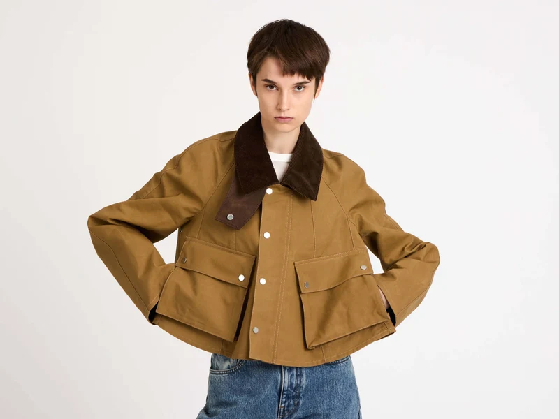 WOMENS BARN JACKET IN BISCUIT