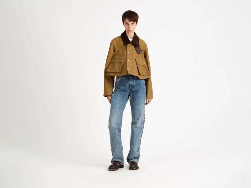WOMENS BARN JACKET IN BISCUIT
