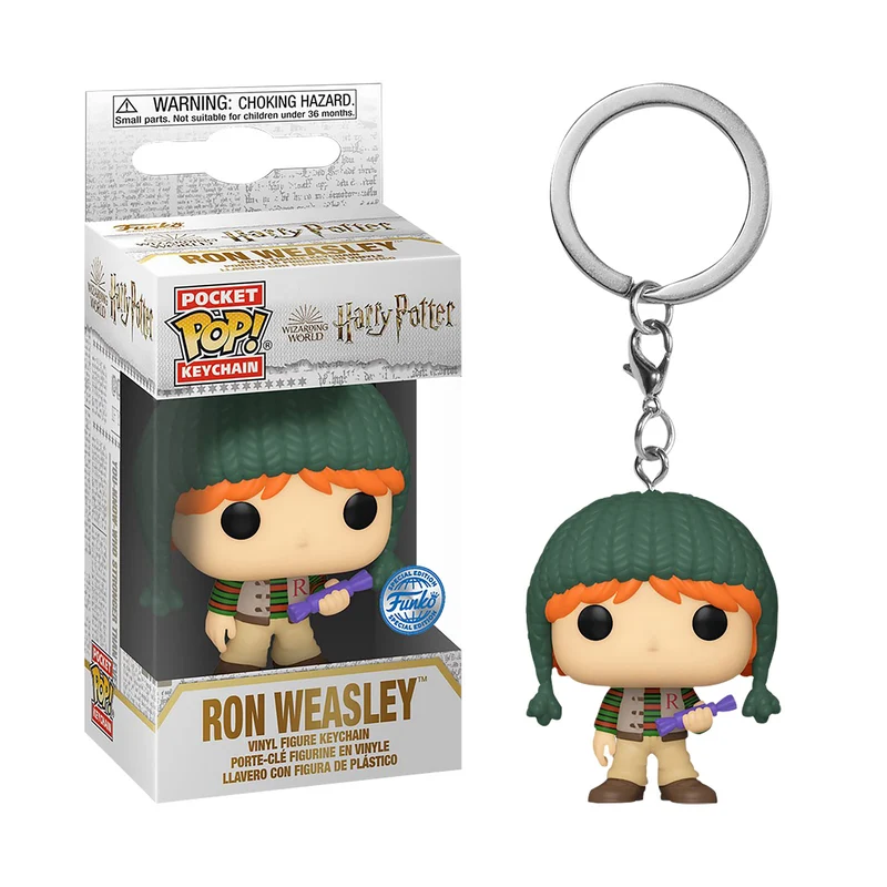 Ron Holiday Funko Pop Schlüsselanhänger - Harry Potter