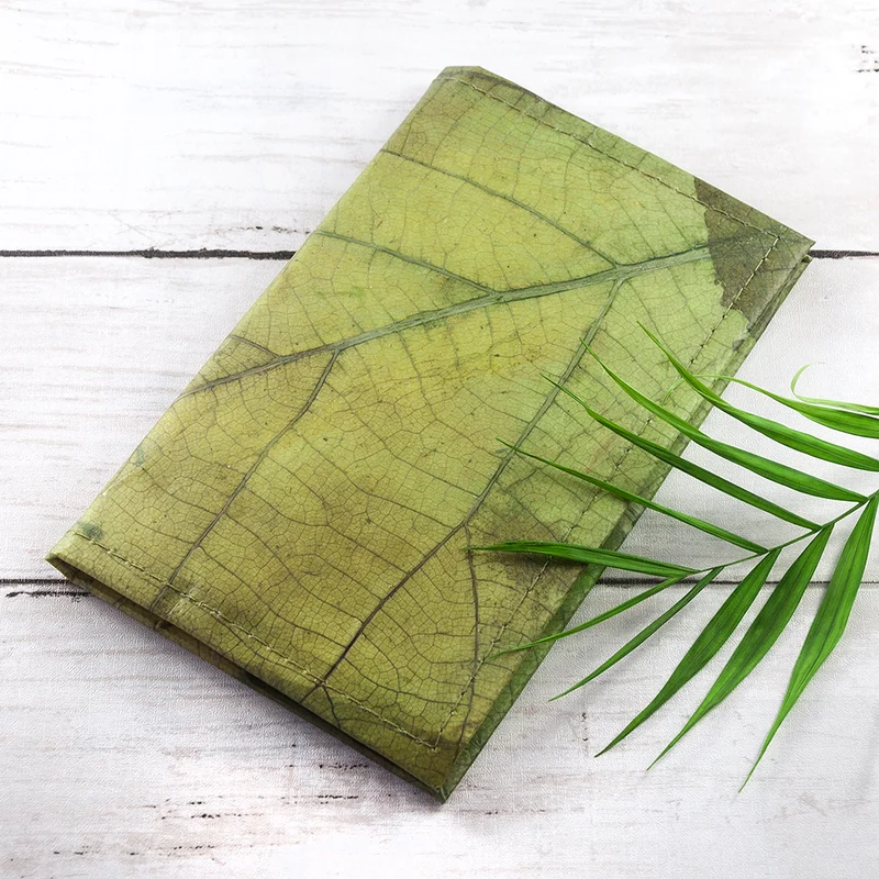 A6 Leaf Leather Notebook