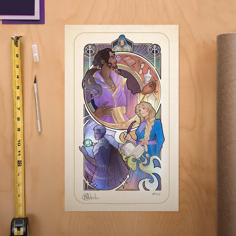 Critical Role Kunstdruck Matthew Mercer: 10th Anniversary Art Nouveau Illustrations 46 x 28 cm - ungerahmt