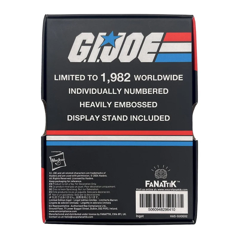 G.I. Joe Metallbarren A Real American Hero #1 Limited Edition