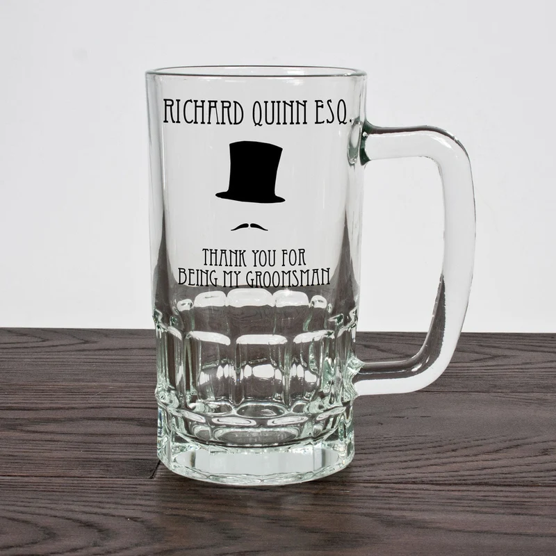 Personalised Groomsman Tankard