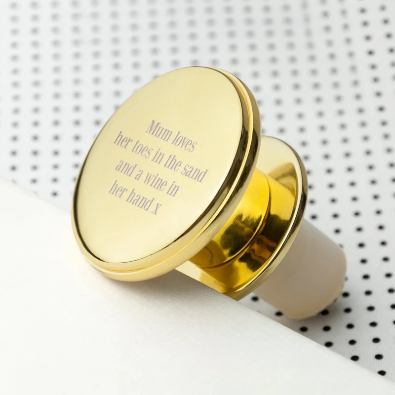Personalised Luxury Plated Bottle Stopper