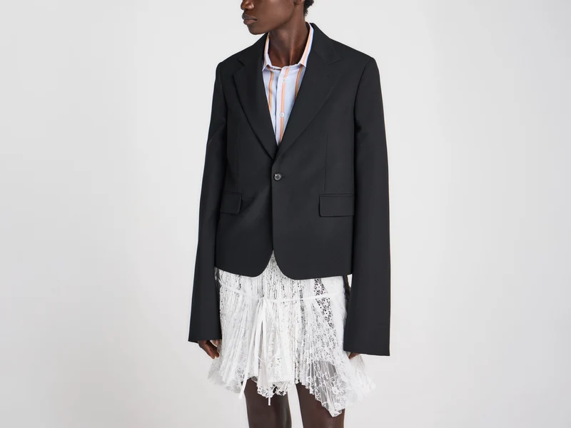 WOMENS BELL SLEEVE JACKET IN BLACK