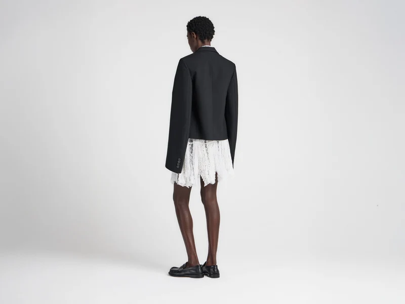 WOMENS BELL SLEEVE JACKET IN BLACK