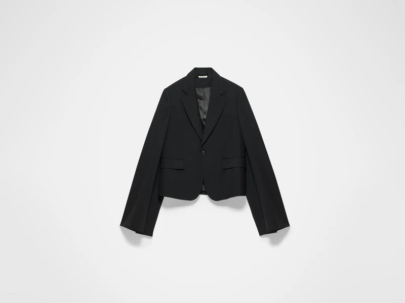 WOMENS BELL SLEEVE JACKET IN BLACK