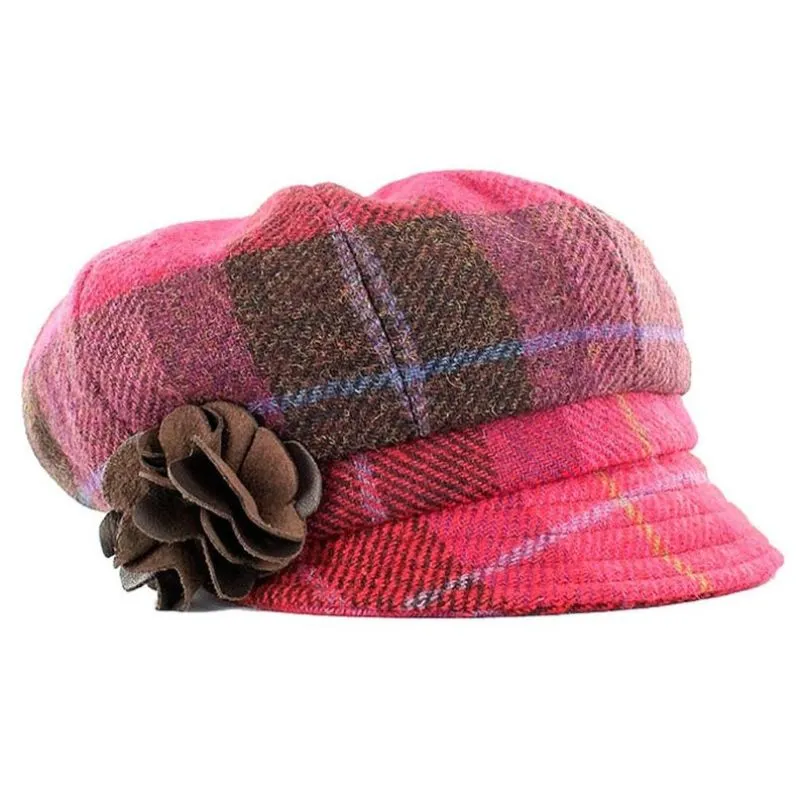 Women's Irish 8 Piece Hat with Rosette Detail