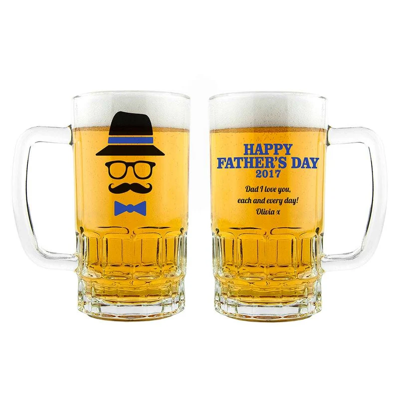 Personalised Hipster Beer Tankard