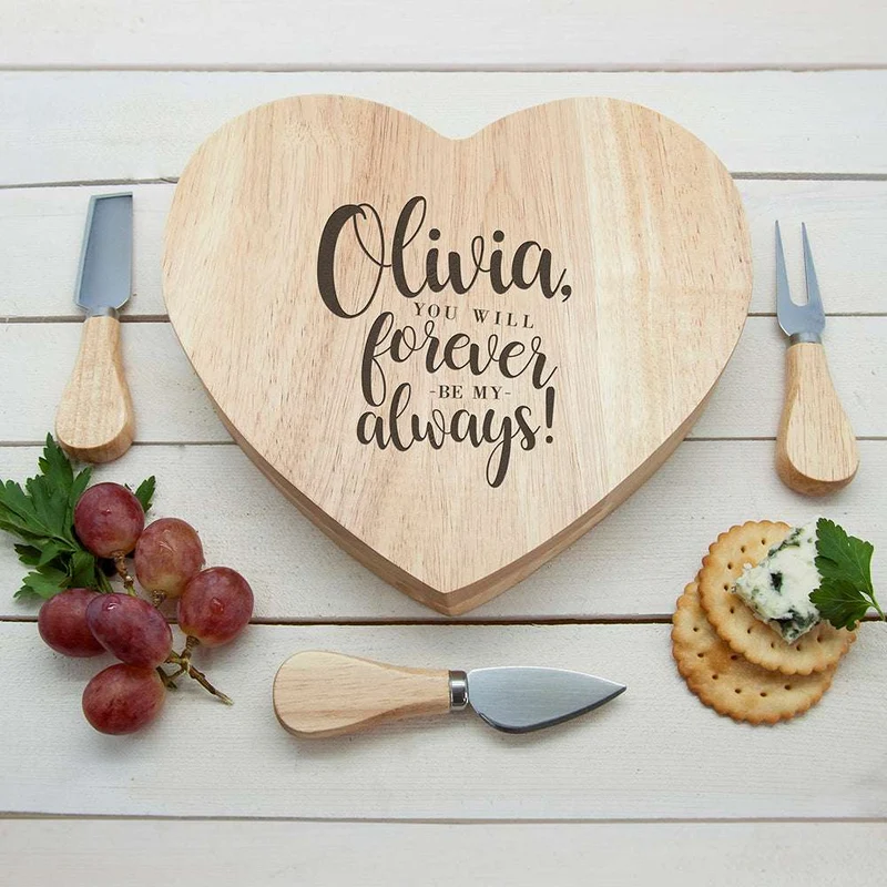 Personalised Forever My Always Cheese Board