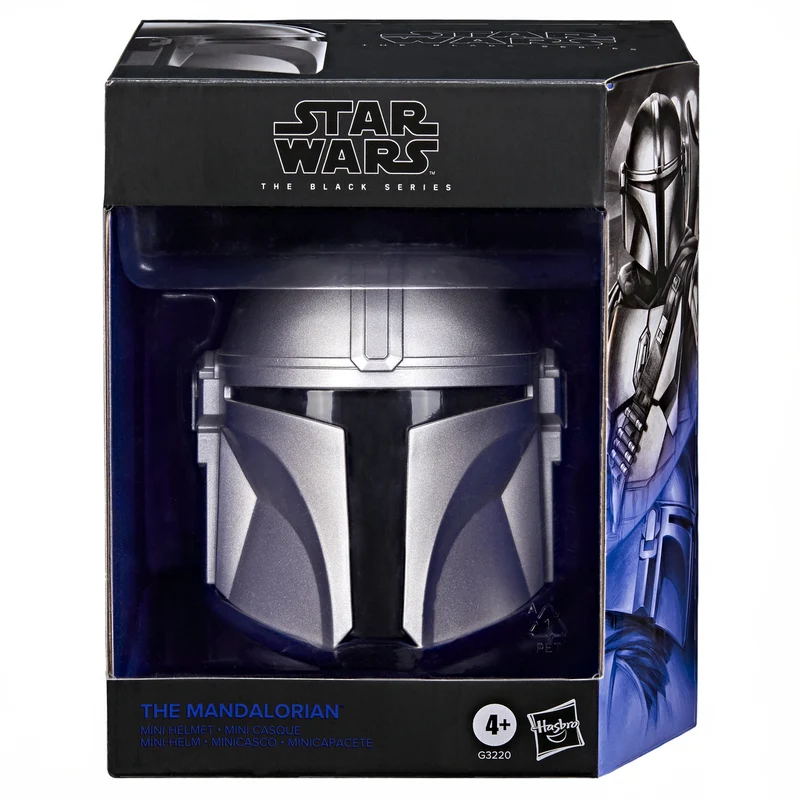 Star Wars - Mandalorian Mini Helm Replik auf Base