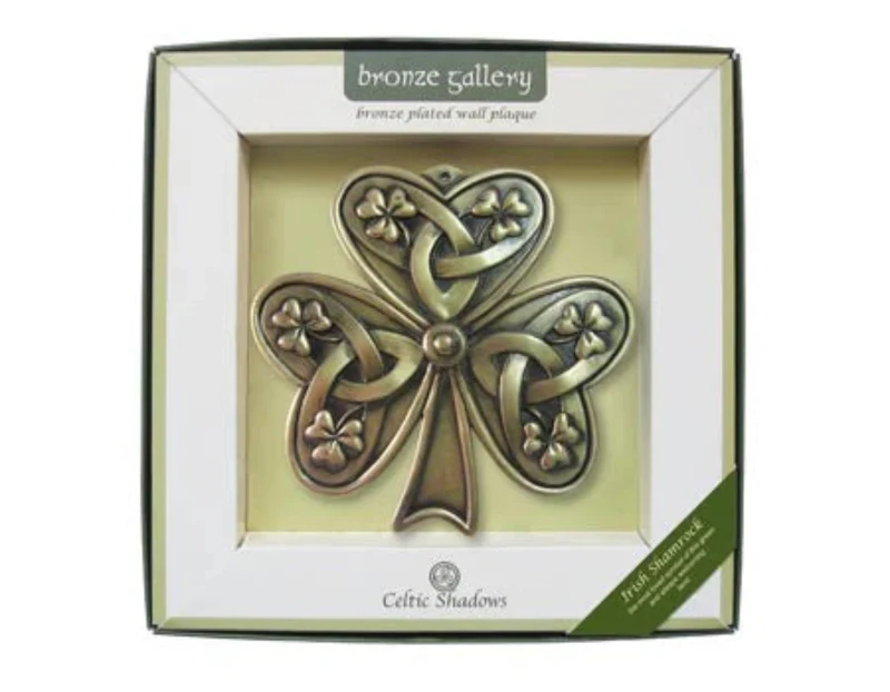 Bronze Shamrock Wall Plaque